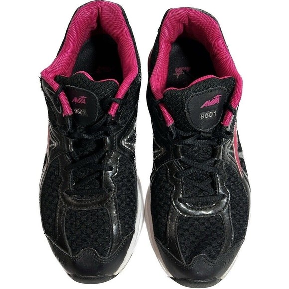 Avia  Women’s Black Pink Shock Bound Heel Ladies Sneakers Shoe Size 9 CrossFit - Picture 10 of 12